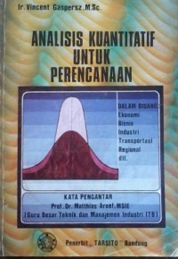 Analisis Kuantitatif untuk Perencanaan