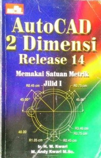 Autocad 2 dimensi release 14 memakai satuan metrik